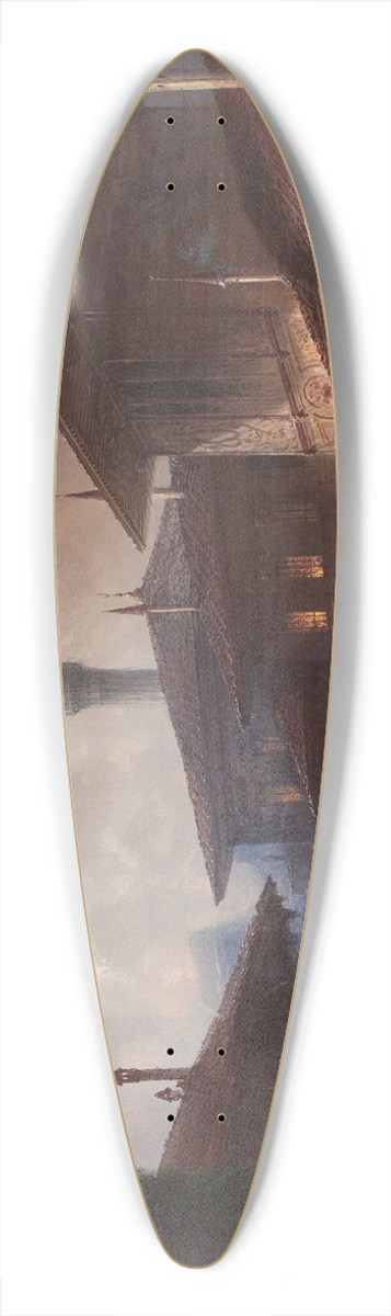 Carlo Bossoli - The Khans Palace Inbakhchisarai, Crimea 39.3 inch art pintail longboard deck