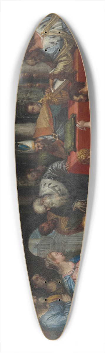 Carlo Caliari - The presentation in the temple 39.3 inch art pintail longboard deck