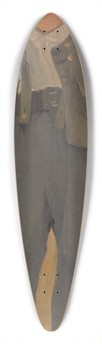 Carlo Dalgas - Shepard boy. Study 39.3 inch art pintail longboard deck