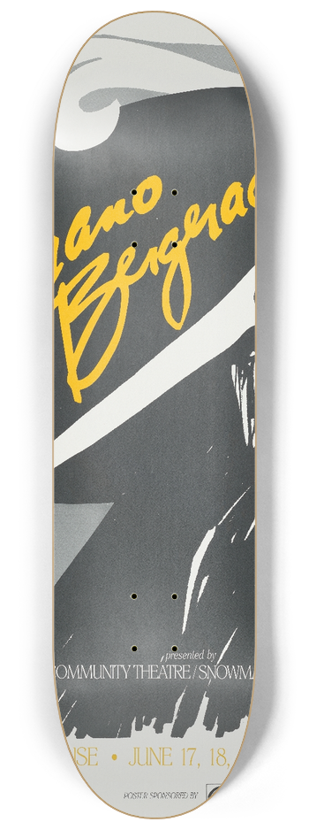 Beverly Moore - Cyrano de Bergerac 8.25 inch art skate deck