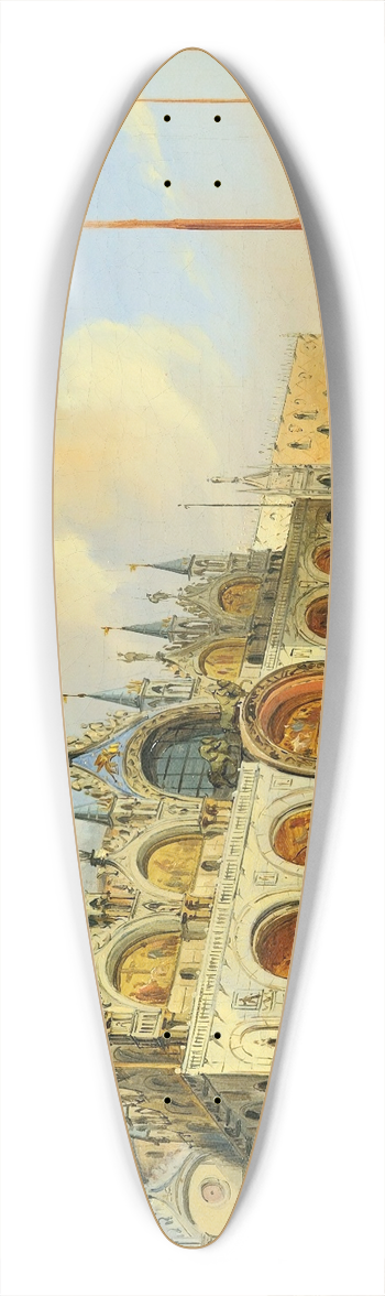 Carlo Grubacs - Saint Marks Basilica, Venice 39.3 inch art pintail longboard deck