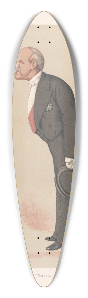 Carlo Pellegrini - Ambassadors to England. Russia. Count Schouvaloff. 13 February 1875 39.3 inch art pintail longboard deck