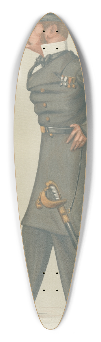 Carlo Pellegrini - Military and Navy; Alleno, Sir Allen Young, December 15, 1877 39.3 inch art pintail longboard deck