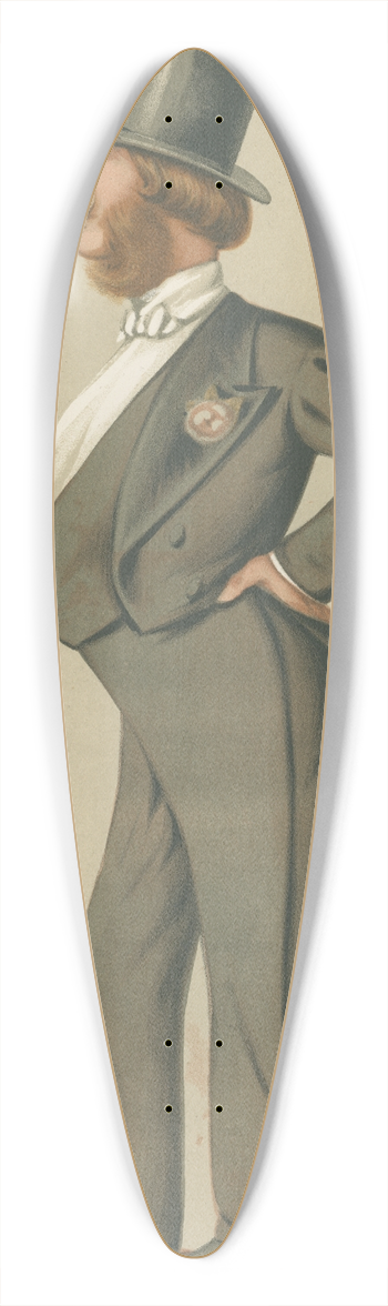 Carlo Pellegrini - Politicians  A young man. Lord Barrington. September 11, 1875 39.3 inch art pintail longboard deck