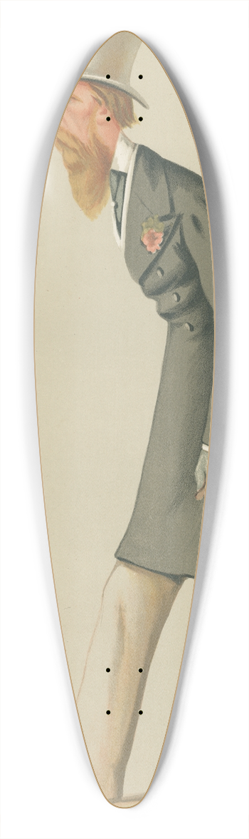 Carlo Pellegrini - Politicians  The Gulls Friend. Mr. Christopher Sykes. 14 November 1874 39.3 inch art pintail longboard deck