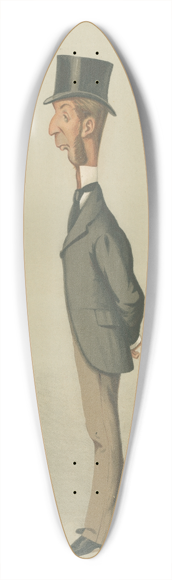 Carlo Pellegrini - Politicians  the lash. Mr. Rowland Winn. 29 August 1874 39.3 inch art pintail longboard deck