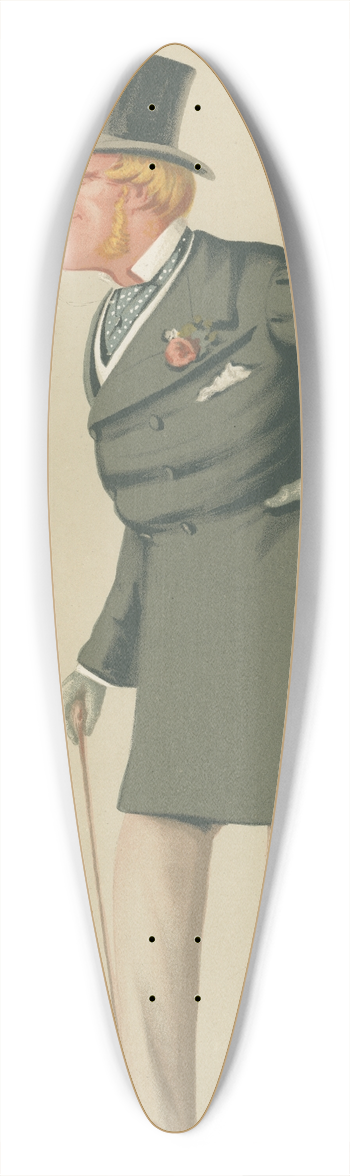 Carlo Pellegrini - Turf Devotees; A Turf Reformer, Mr. Henry Chaplin, December 5, 1874 39.3 inch art pintail longboard deck