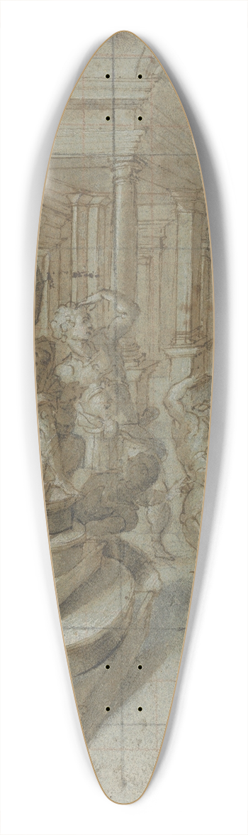 Carlo Portelli - The Martyrdom of St. Catherine of Alexandria 39.3 inch art pintail longboard deck