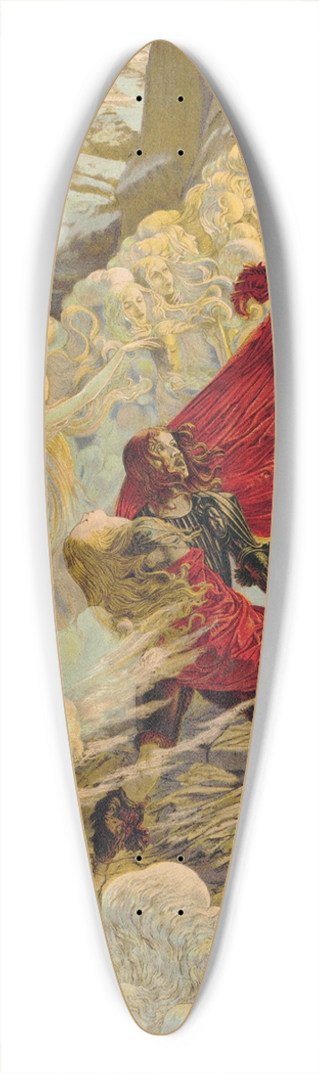 Carlos Schwabe - Fervaal 39.3 inch art pintail longboard deck