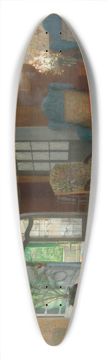 Carl Probst - An Interior 39.3 inch art pintail longboard deck