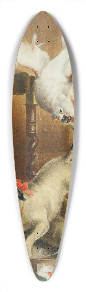 Carl Reichert - Pug pandemonium 39.3 inch art pintail longboard deck