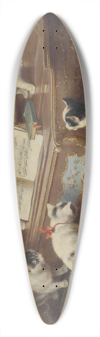 Carl Reichert - The Kittens Recital 39.3 inch art pintail longboard deck