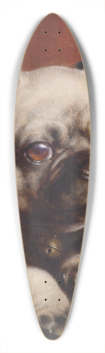 Carl Reichert - Young pug 39.3 inch art pintail longboard deck
