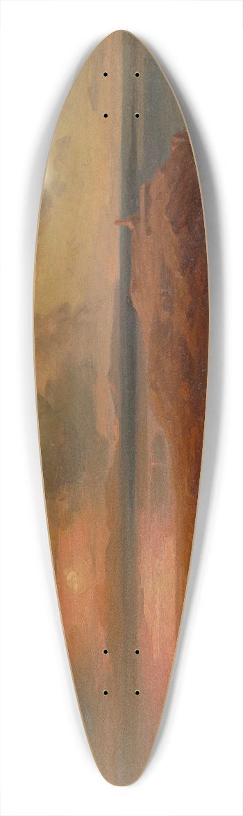 Carl Rottmann - gina mit dem Apollotempel 39.3 inch art pintail longboard deck