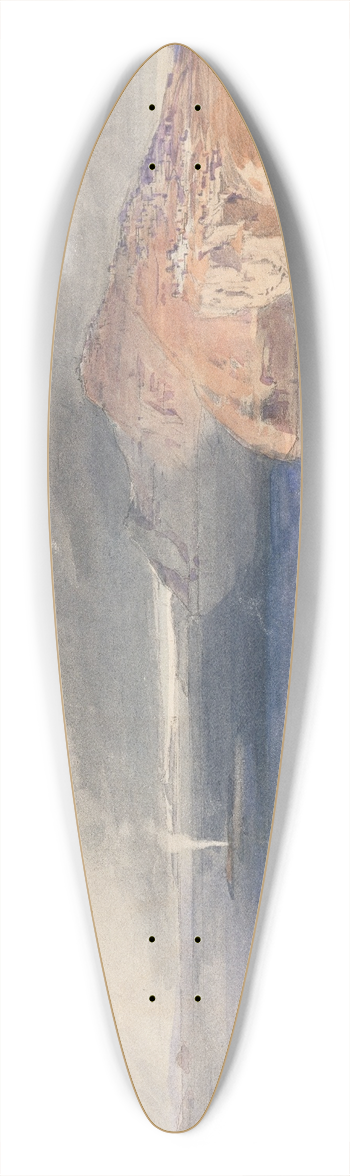Carl Rottmann - Santorini (Thira) 39.3 inch art pintail longboard deck