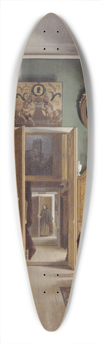 Carl Stefan Bennet - Interior of the Painters Home in Stockholm 39.3 inch art pintail longboard deck