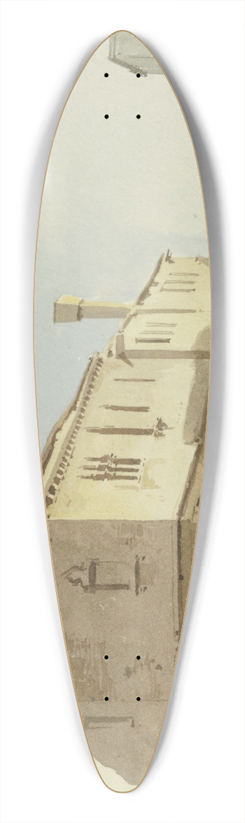 Carl Theodor Reiffenstein - Channel section in Murano 39.3 inch art pintail longboard deck