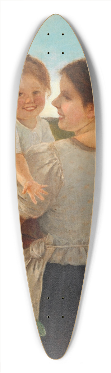 Carl von Bergen - Mutterglck 39.3 inch art pintail longboard deck