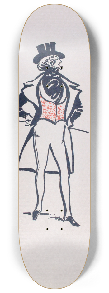 B. Kuppenheimer & Co - Period about 1835 8.25 inch art skate deck