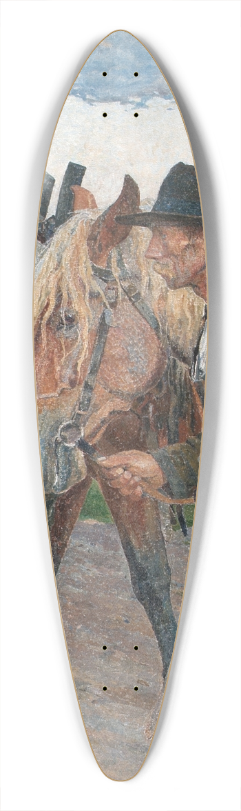 Carl Wilhelmson - Farmworkers from Uppland 39.3 inch art pintail longboard deck