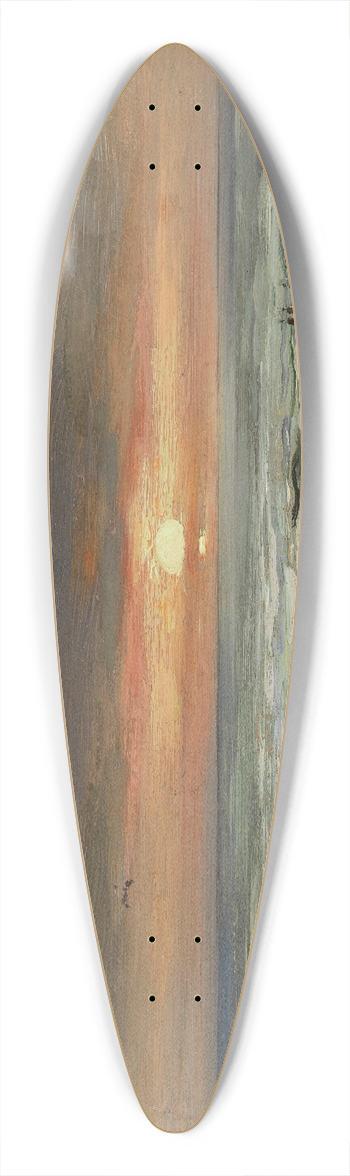Carl Wuttke - Sonnenuntergang auf Borkum 39.3 inch art pintail longboard deck