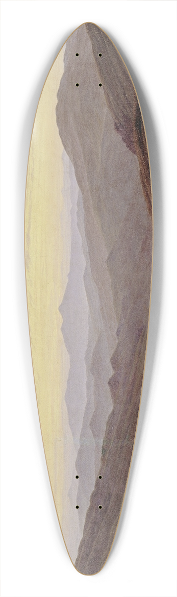 Caspar David Friedrich - Giant Mountains (Riesengebirge) 39.3 inch art pintail longboard deck
