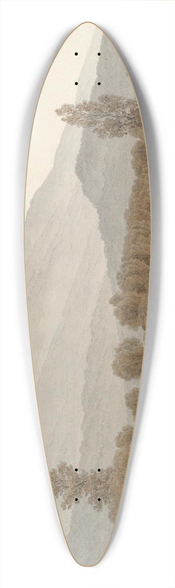 Caspar David Friedrich - Neumond ber dem Riesengebirge 39.3 inch art pintail longboard deck