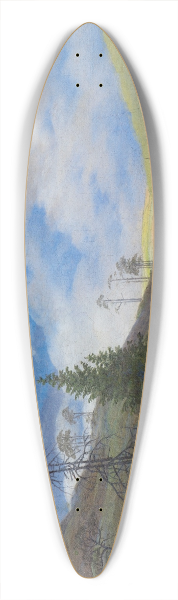 Caspar David Friedrich - Sunburst in the Riesengebirge 39.3 inch art pintail longboard deck