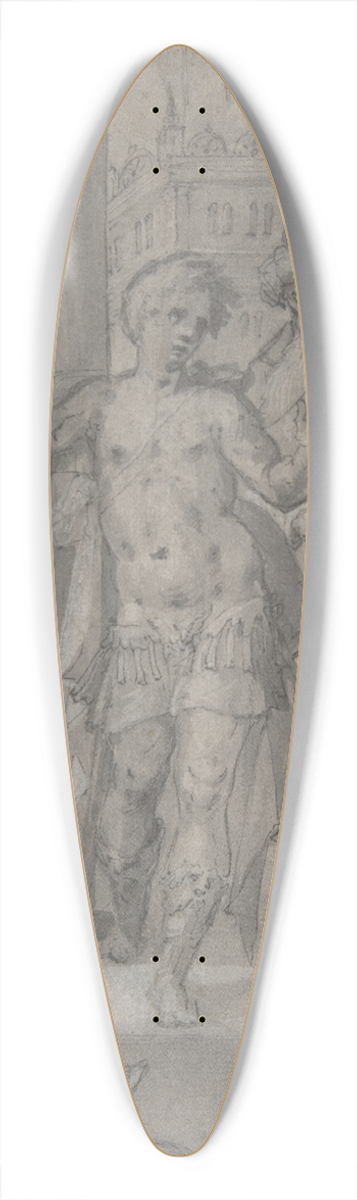 Caspar Fraisinger - Christ Presented to the People 39.3 inch art pintail longboard deck