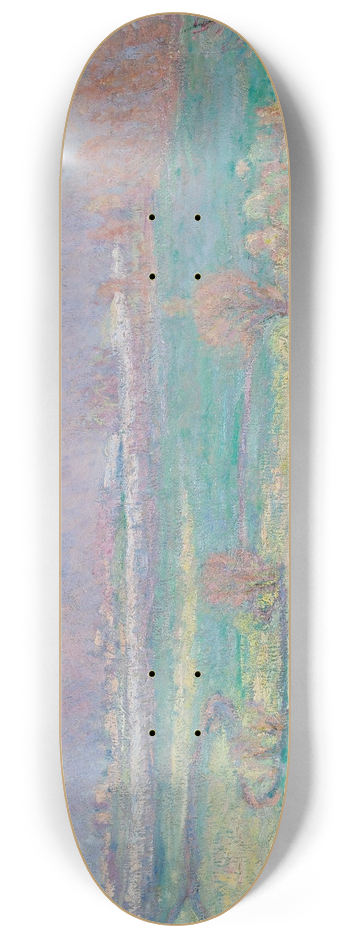 Blanche Hosched-Monet - La Maison Bleue Aux Environs De Giverny 8.25 inch art skate deck