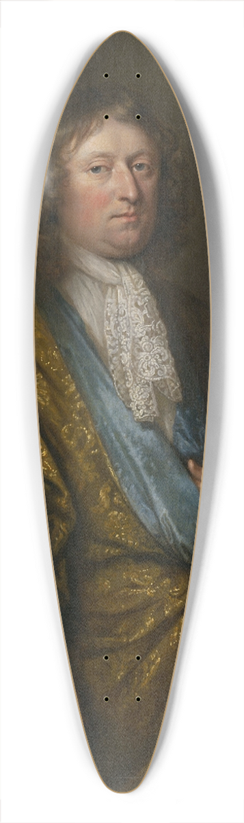 Caspar Netscher - Portrait of a Gentleman 39.3 inch art pintail longboard deck
