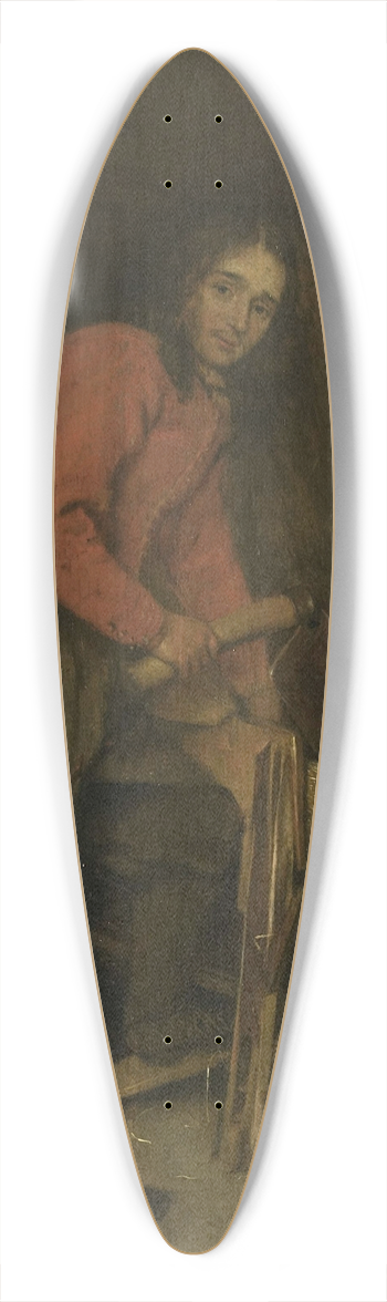 Caspar Netscher - Trimming bales of hay 39.3 inch art pintail longboard deck