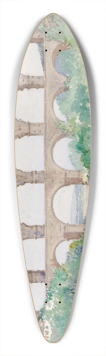 Cass Gilbert - Aqueduct 39.3 inch art pintail longboard deck