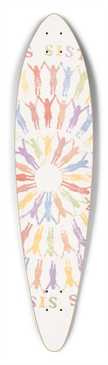 Castanis - Sisters 39.3 inch art pintail longboard deck