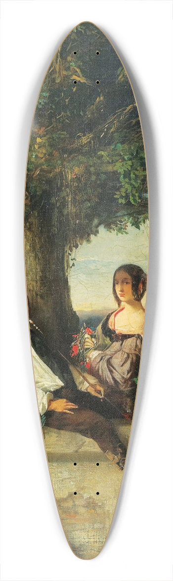Celestin Nanteuil - Conversation sous un arbre 39.3 inch art pintail longboard deck
