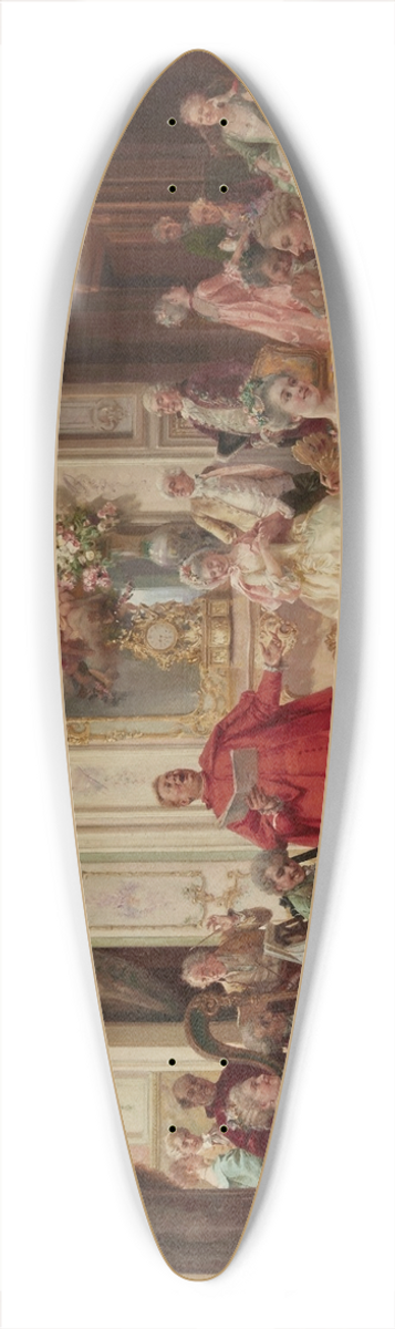 Cesare Auguste Detti - A delightful performance 39.3 inch art pintail longboard deck
