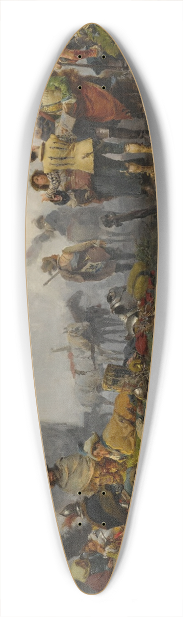 Cesare Auguste Detti - The Encampment 39.3 inch art pintail longboard deck