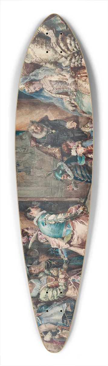 Cesare Auguste Detti - The presentation 39.3 inch art pintail longboard deck