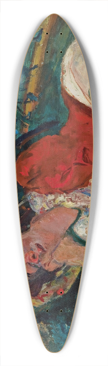 Cham Soutine - La sieste (Femme tendue sous un arbre) 39.3 inch art pintail longboard deck