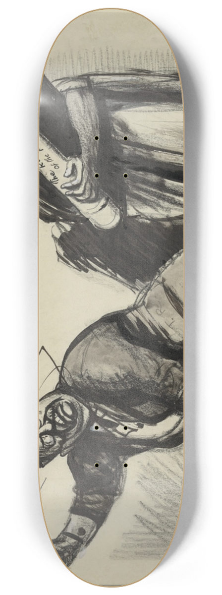 Boardman Robinson - Suppress them! 8.25 inch art skate deck