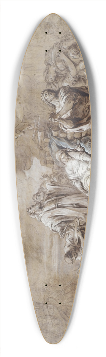 Charles-Andr van Loo - The Sacrifice of Iphigenia 39.3 inch art pintail longboard deck