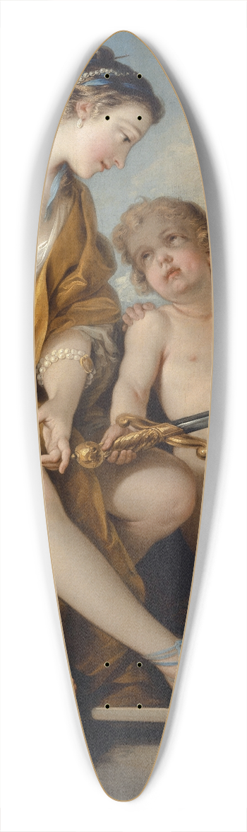 Charles-Andr van Loo - Venus And Cupids With The Arms Of Mars 39.3 inch art pintail longboard deck