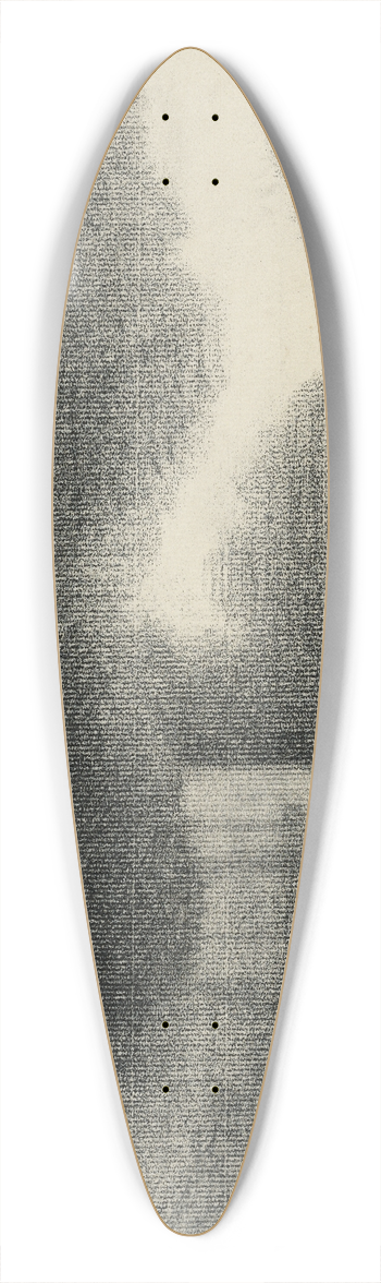Charles Angrand - A Clearing 39.3 inch art pintail longboard deck