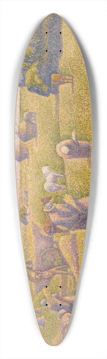 Charles Angrand - The Harvesters 39.3 inch art pintail longboard deck