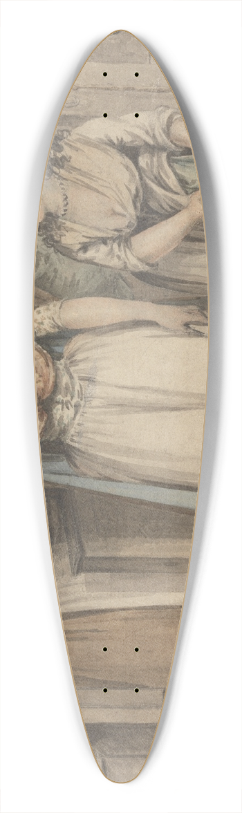 Charles Ansell - Refreshment at St. Giles 39.3 inch art pintail longboard deck