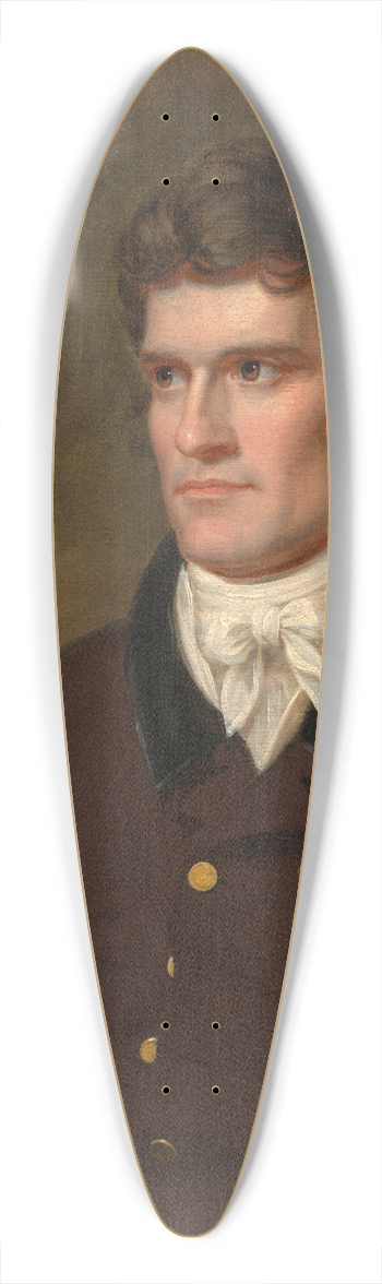Charles Bird King - John Caldwell Calhoun 39.3 inch art pintail longboard deck