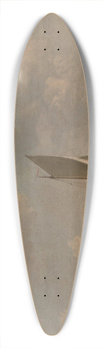 Charles Brooking - A Smack Under Sail in a Light Breeze in a River 39.3 inch art pintail longboard deck