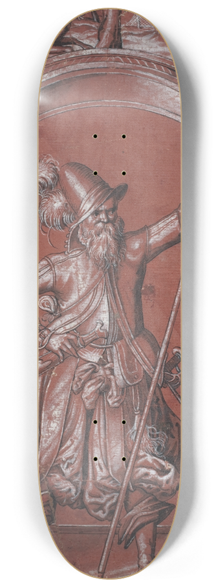 Abraham Bickhart - A Swiss Guard Before An Ornamental Arch 8.25 inch art skate deck