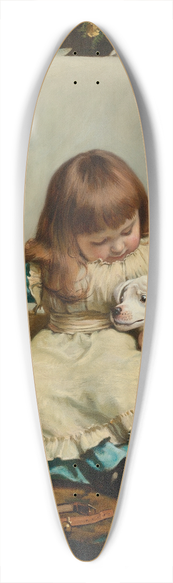 Charles Burton Barber - Once Bit, Twice Shy 39.3 inch art pintail longboard deck