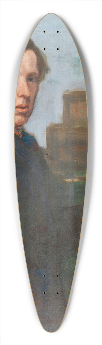 Charles Conder - Portrait of William Orpen (1878-1931), Artist 39.3 inch art pintail longboard deck